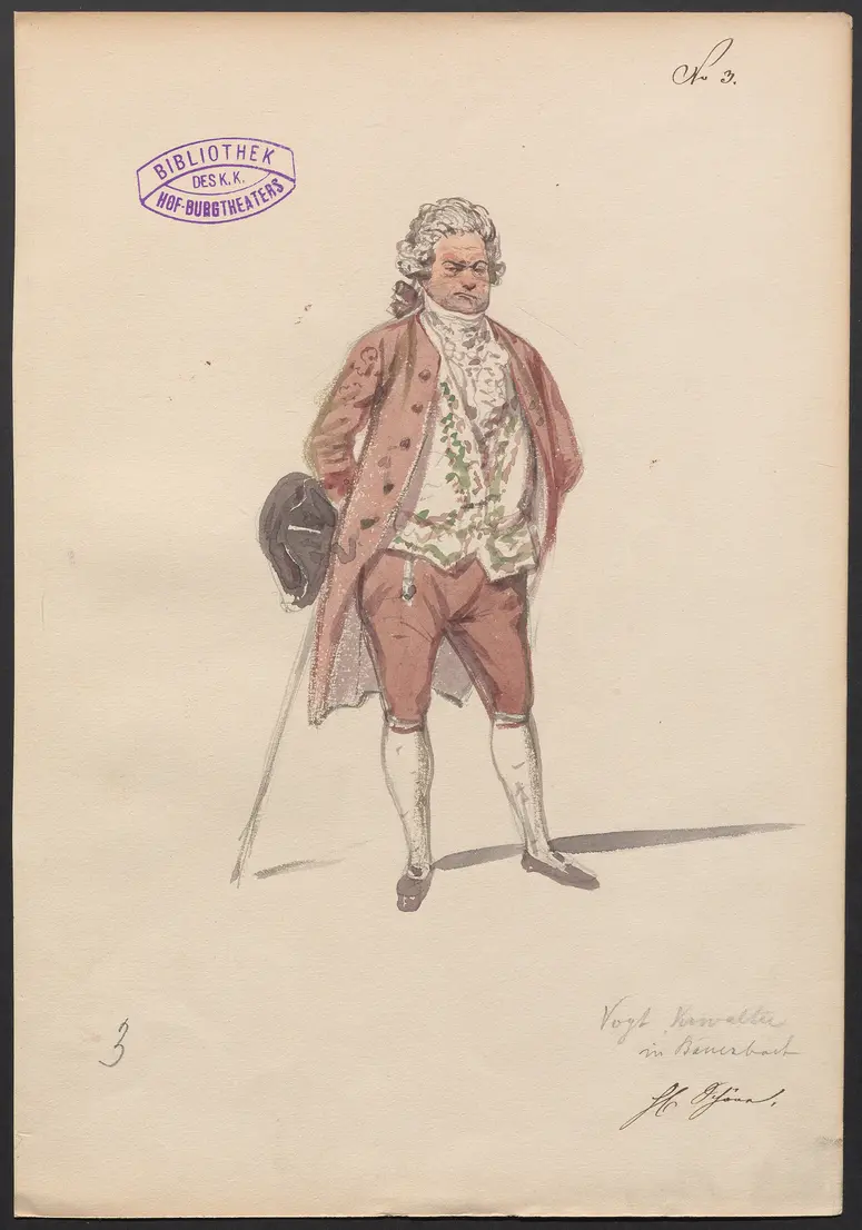 Doktor Ritter, Titel der Serie: Figurinen des k.k. Hof-Burgtheaters