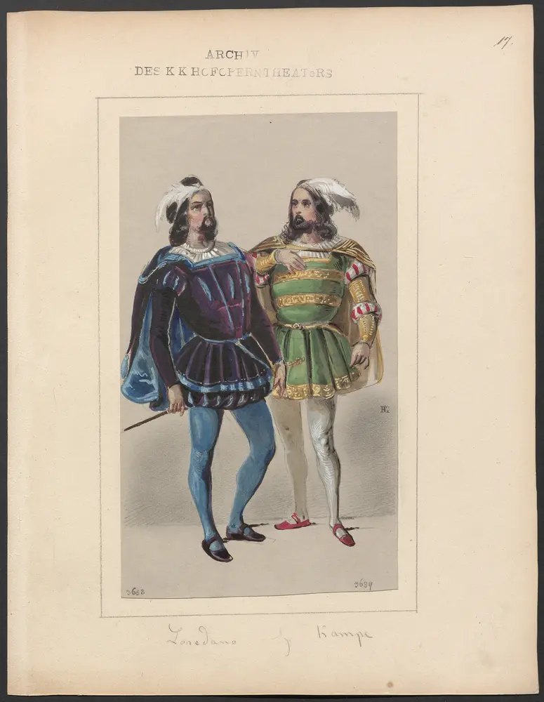 Königin Topas, Originaltitel: La reine Topaze, Titel der Serie: Figurinen des k.k. Hofoperntheaters