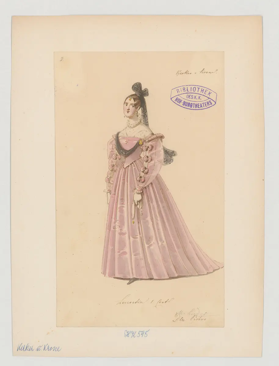 Kerker und Krone, Titel der Serie: Figurinen des k.k. Hof-Burgtheaters