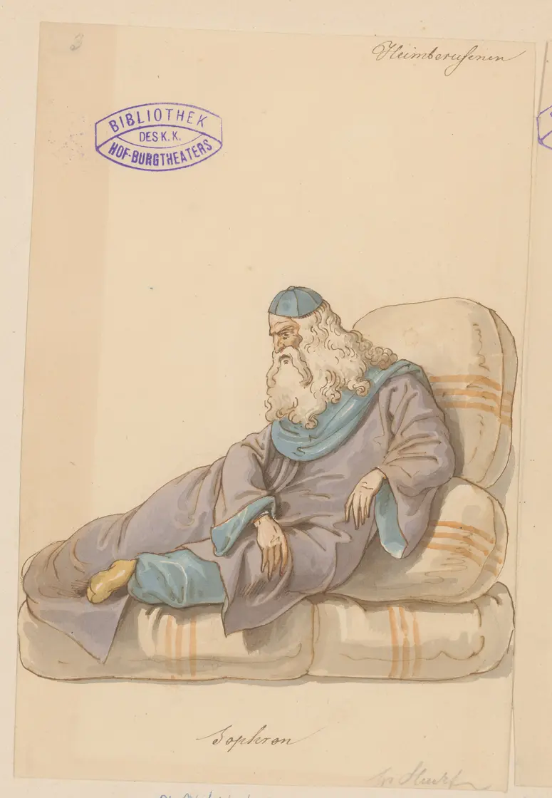 Die Heimberufenen, Titel der Serie: Figurinen des k.k. Hof-Burgtheaters