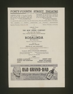 Die Fledermaus (Rosalinda)
