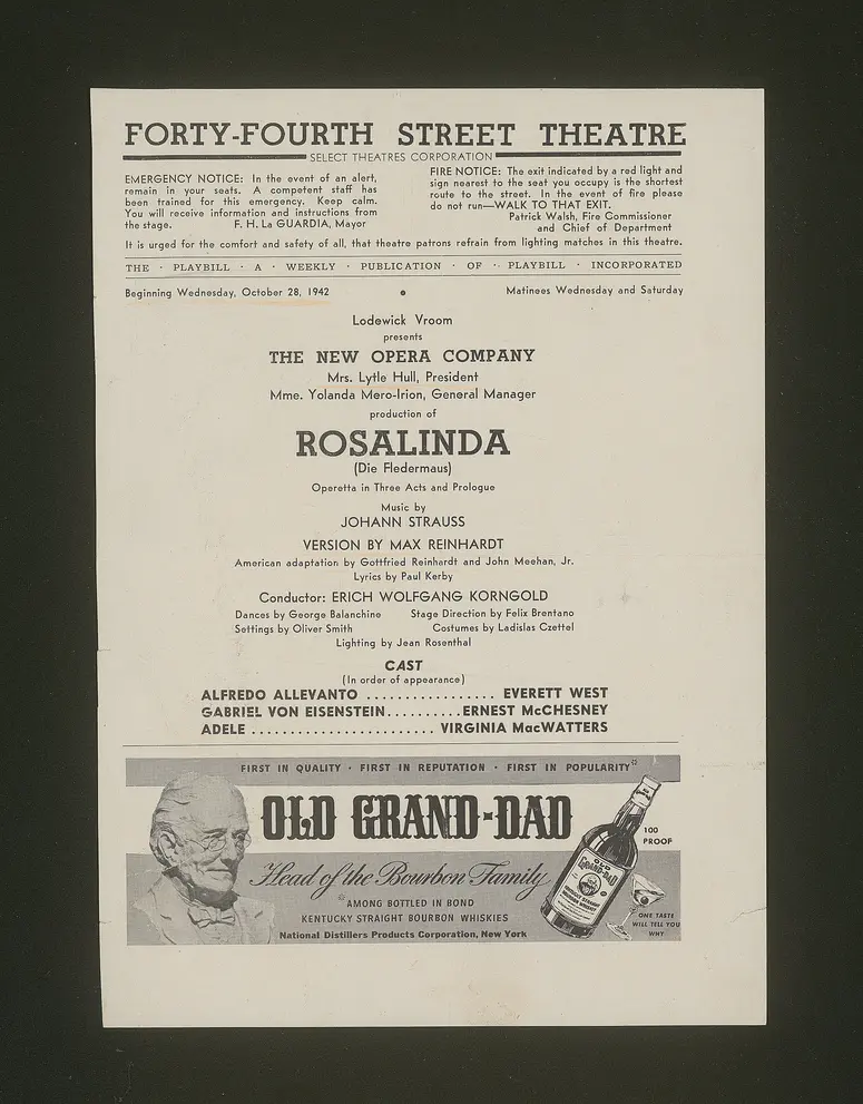 Die Fledermaus (Rosalinda)