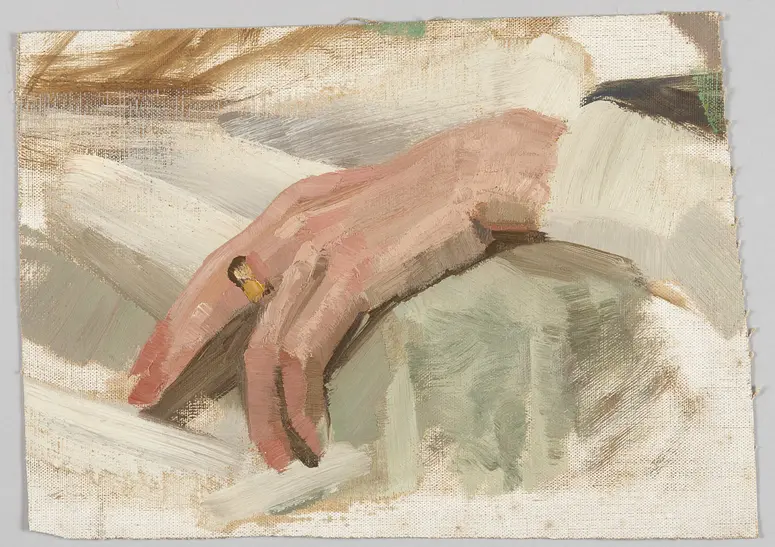 Studie einer linken Hand