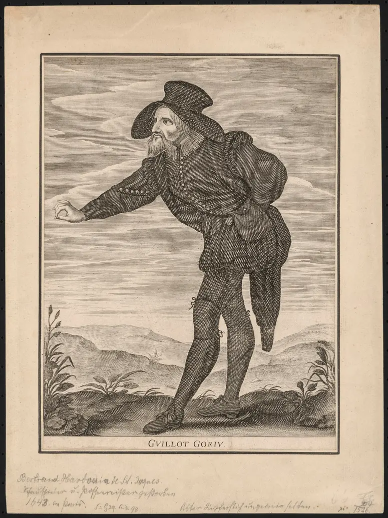 Bertrand Hardouin de St. Jacques, Weiterer Titel: Guillot Gorju, Suchtitel: Commedia dell'arte