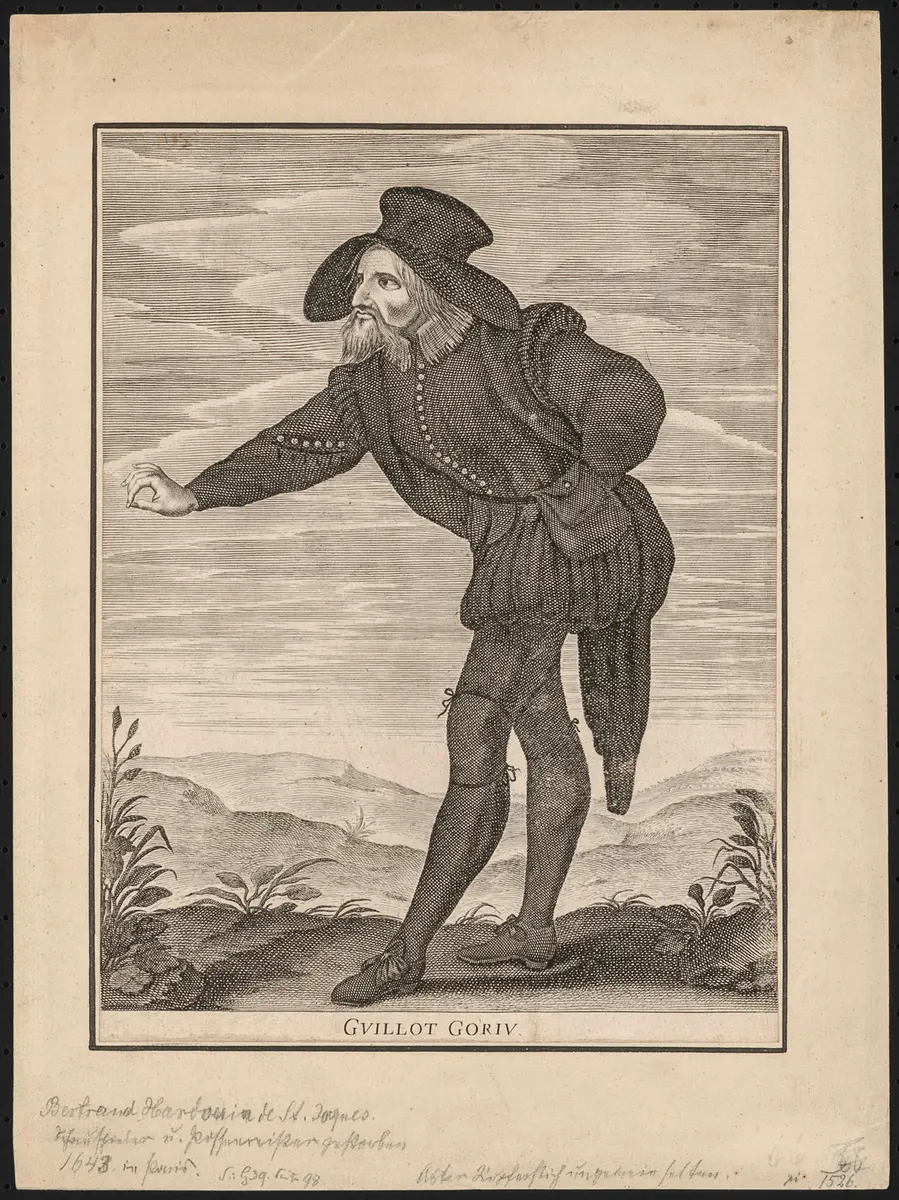 Bertrand Hardouin de St. Jacques, Weiterer Titel: Guillot Gorju, Suchtitel: Commedia dell'arte