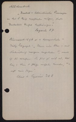 Skizzenbuch I / Österreich I