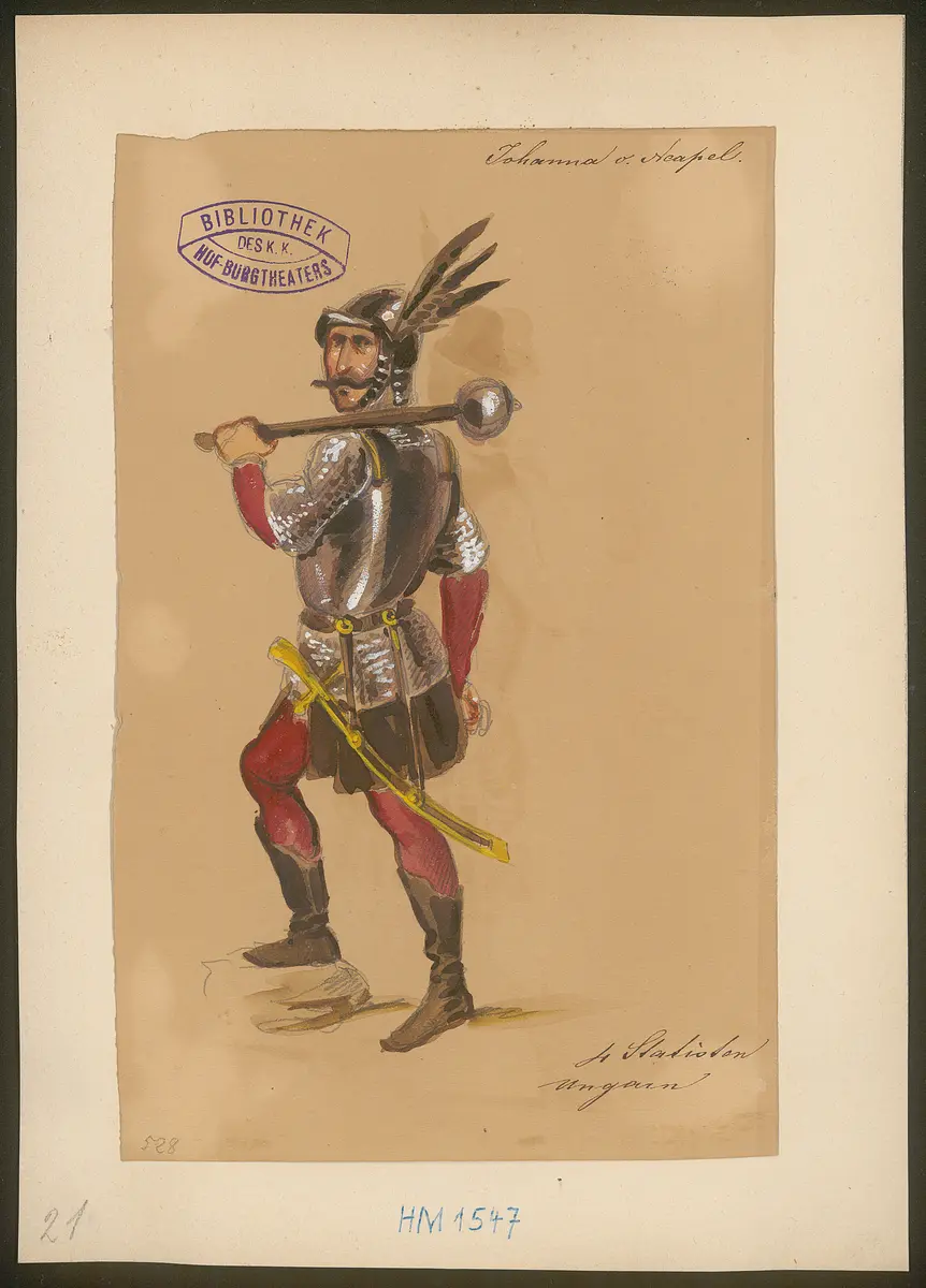 Johanna von Neapel, Titel der Serie: Figurinen des k.k. Hof-Burgtheaters