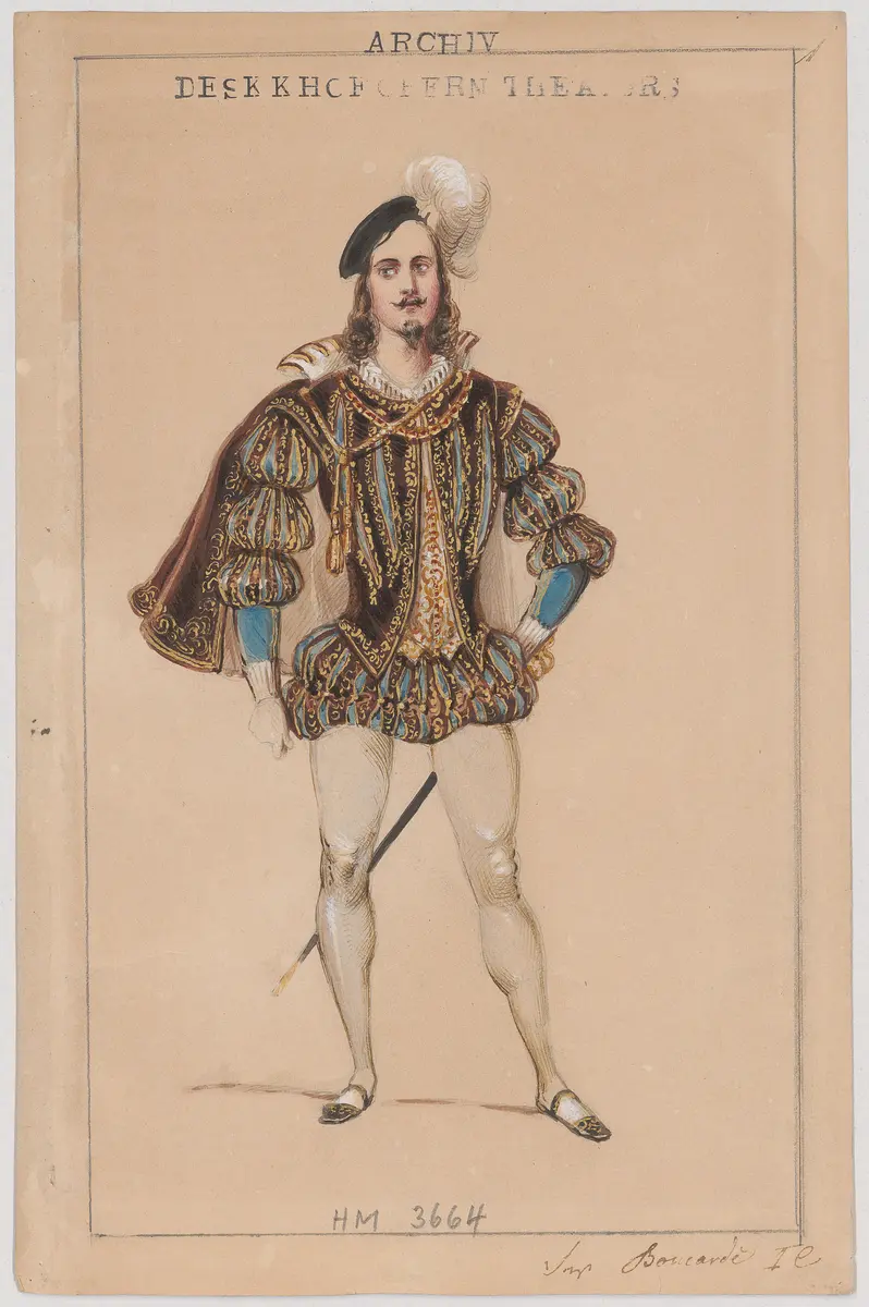 Rigoletto, Titel der Serie: Figurinen des k.k. Hofoperntheaters
