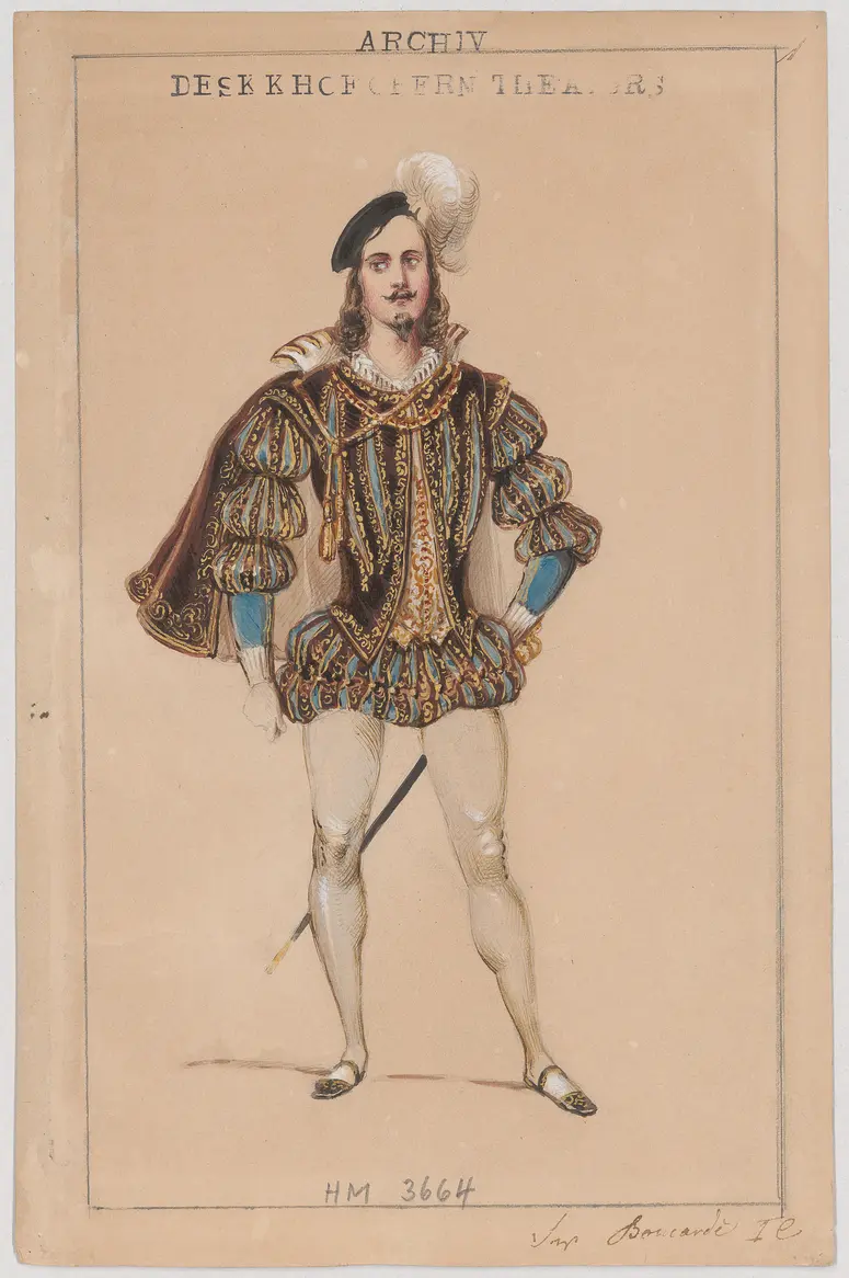 Rigoletto, Titel der Serie: Figurinen des k.k. Hofoperntheaters