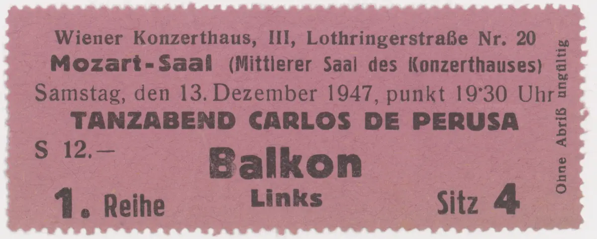 Tanzabend Carlos de Perusa