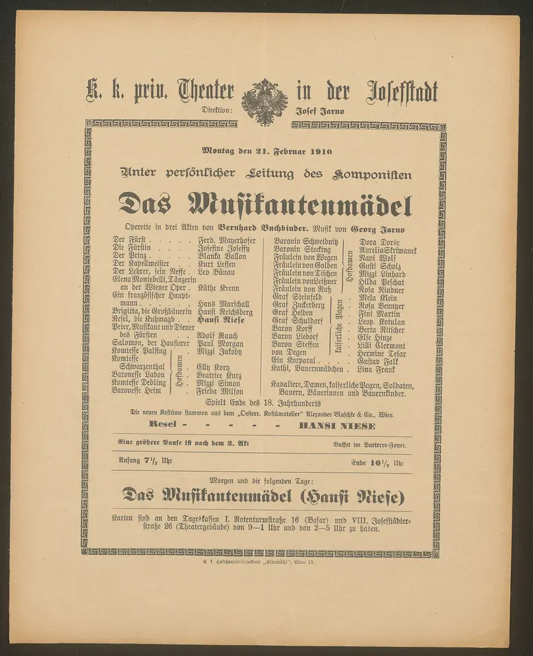 Das Musikantenmädel