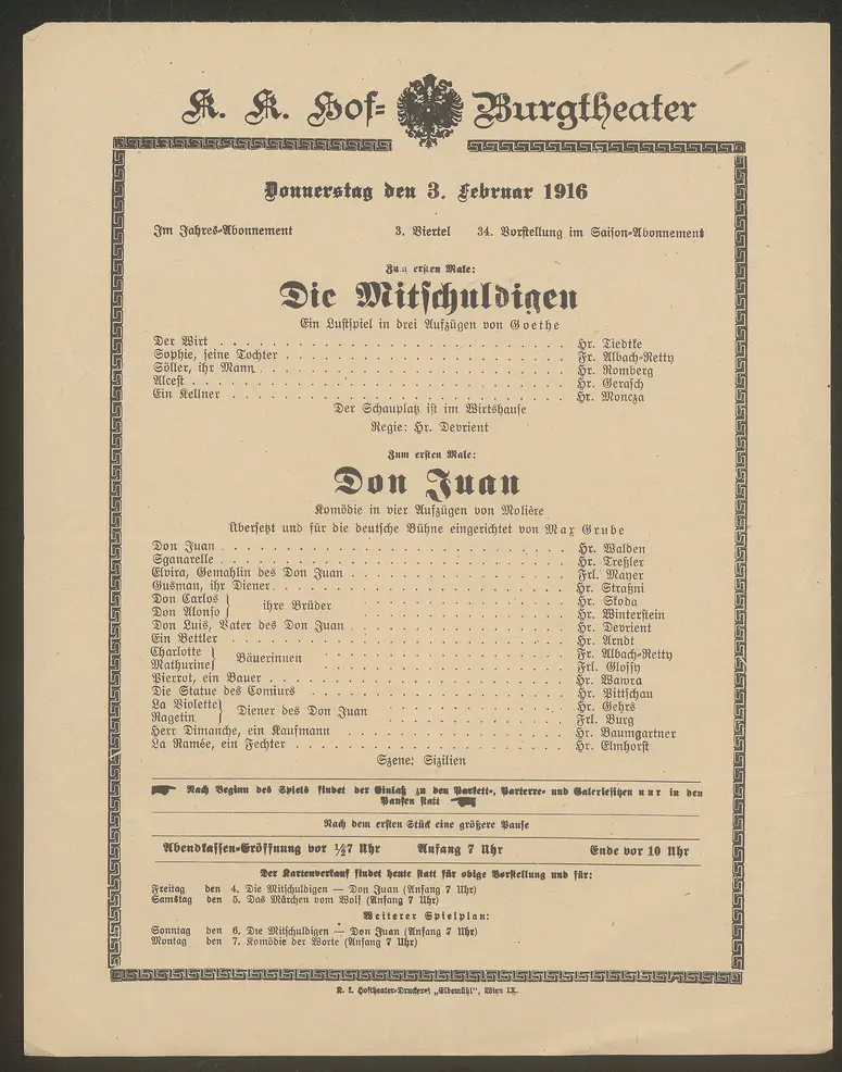 Die Mitschuldigen, Don Juan