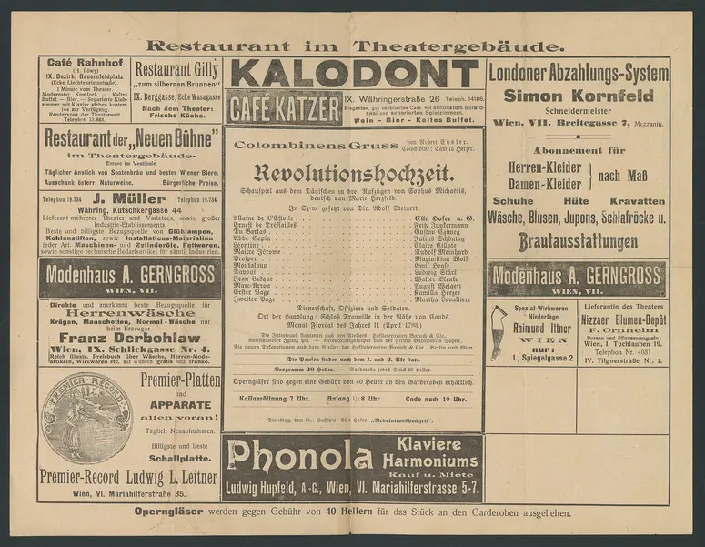 Revolutionshochzeit, Colombinens Gruß