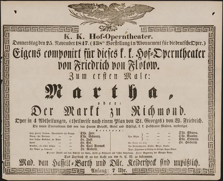 Martha oder Der Markt von Richmond