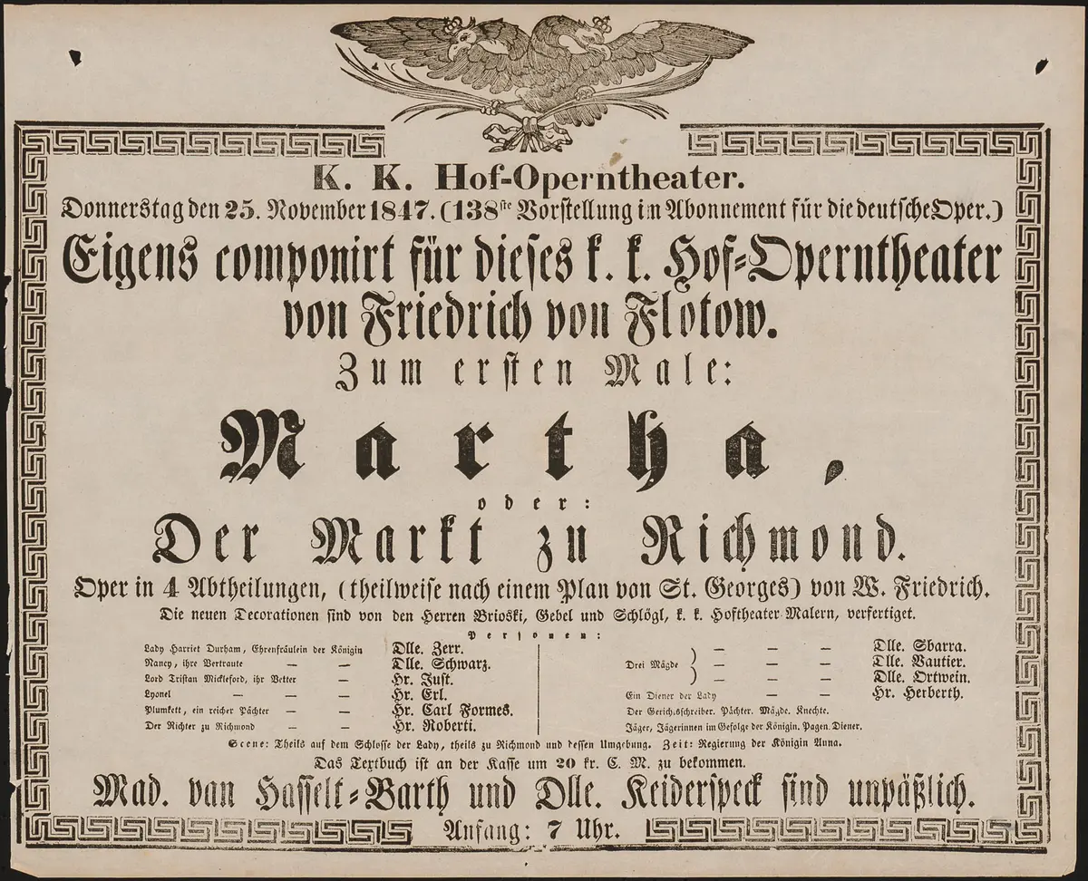 Martha oder Der Markt von Richmond