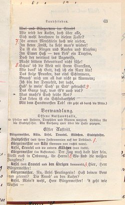 Landfrieden. Deutsche Komödie in drei Aufzügen