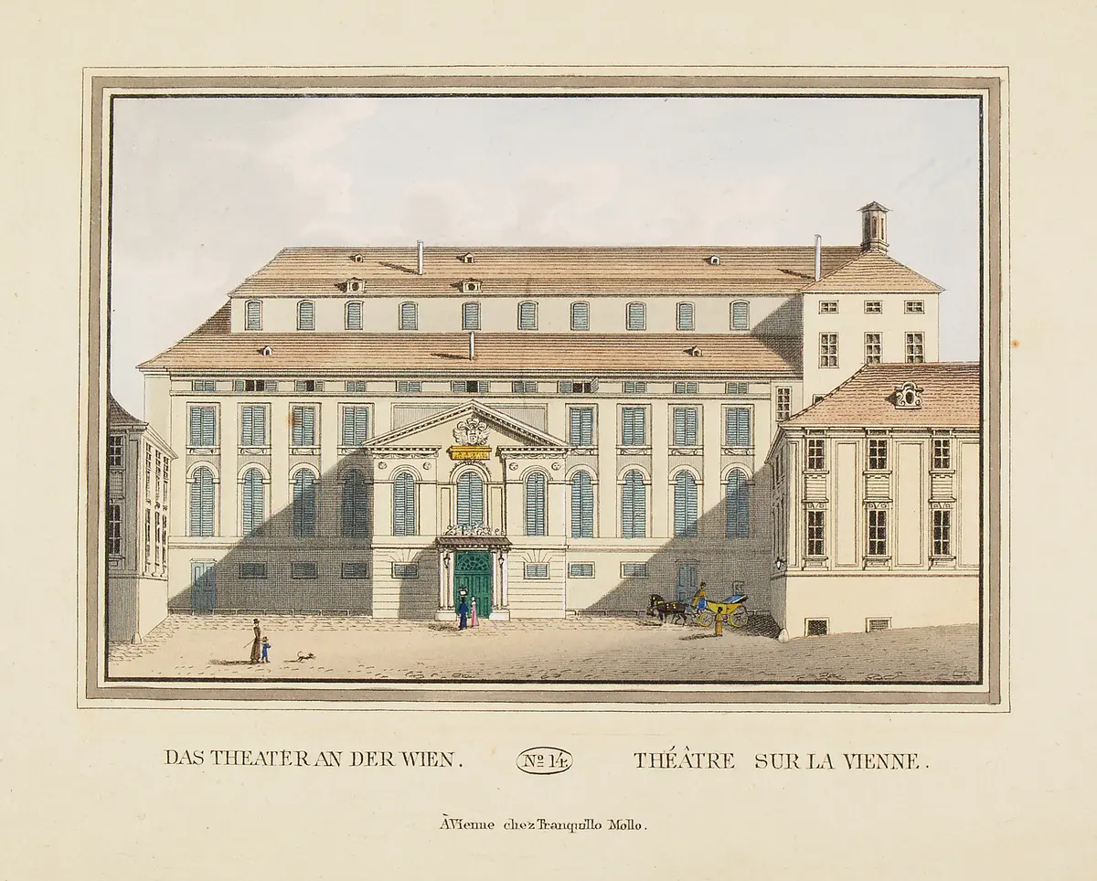 Wien, Theater an der Wien, Titel in Vorlageform: Das Theater an der Wien, Titel in Vorlageform: Théatre sur la Vienne