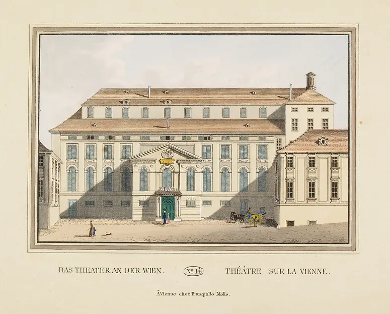 Wien, Theater an der Wien, Titel in Vorlageform: Das Theater an der Wien, Titel in Vorlageform: Théatre sur la Vienne