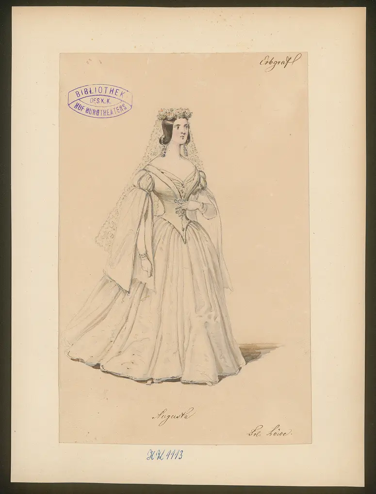 Der Erbgraf, Titel der Serie: Figurinen des k.k. Hof-Burgtheaters