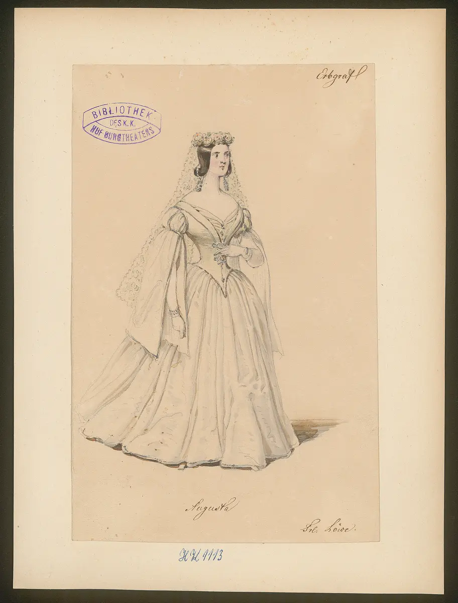 Der Erbgraf, Titel der Serie: Figurinen des k.k. Hof-Burgtheaters