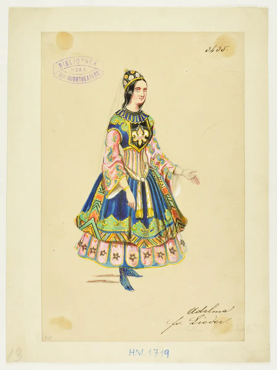 Turandot, Prinzessin von China, Suchtitel: Turandot, Titel der Serie: Figurinen des k.k. Hof-Burgtheaters