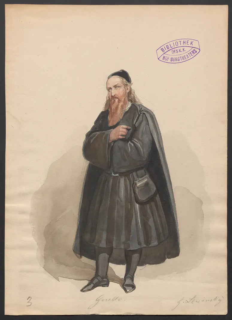 Pietra, Titel der Serie: Figurinen des k.k. Hof-Burgtheaters