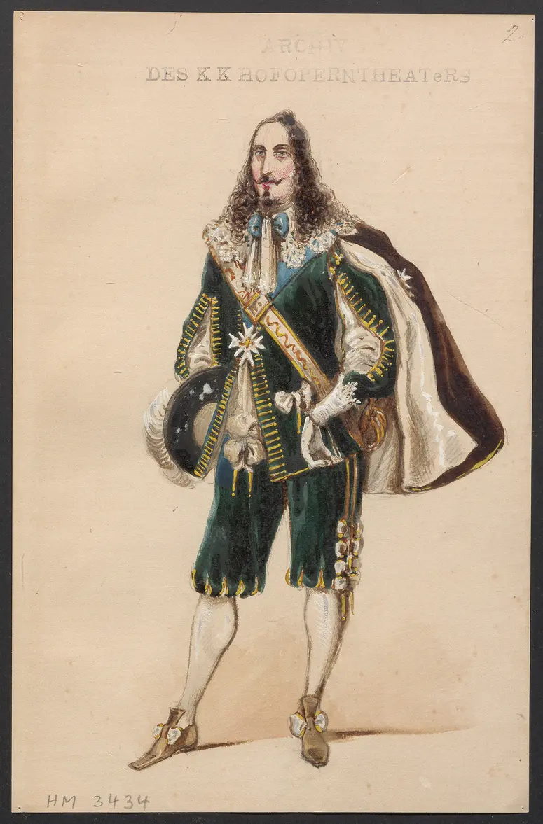 Maria von Rohan, Originaltitel: Maria di Rohan, Titel der Serie: Figurinen des k.k. Hofoperntheaters