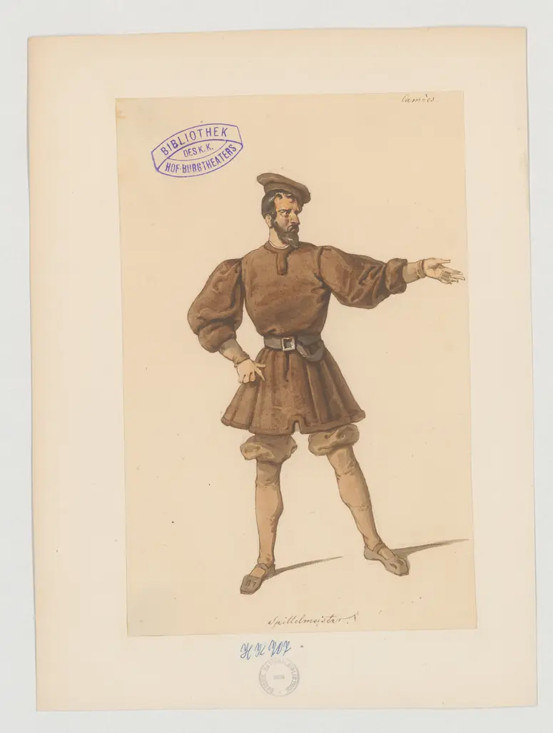 Camoens, Titel der Serie: Figurinen des k.k. Hof-Burgtheaters