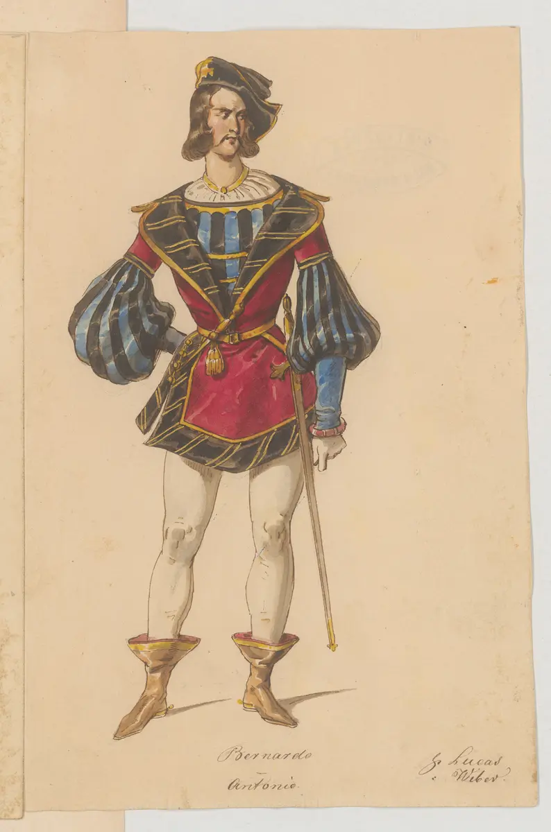 Imelda Lambertazzi, Titel der Serie: Figurinen des k.k. Hof-Burgtheaters