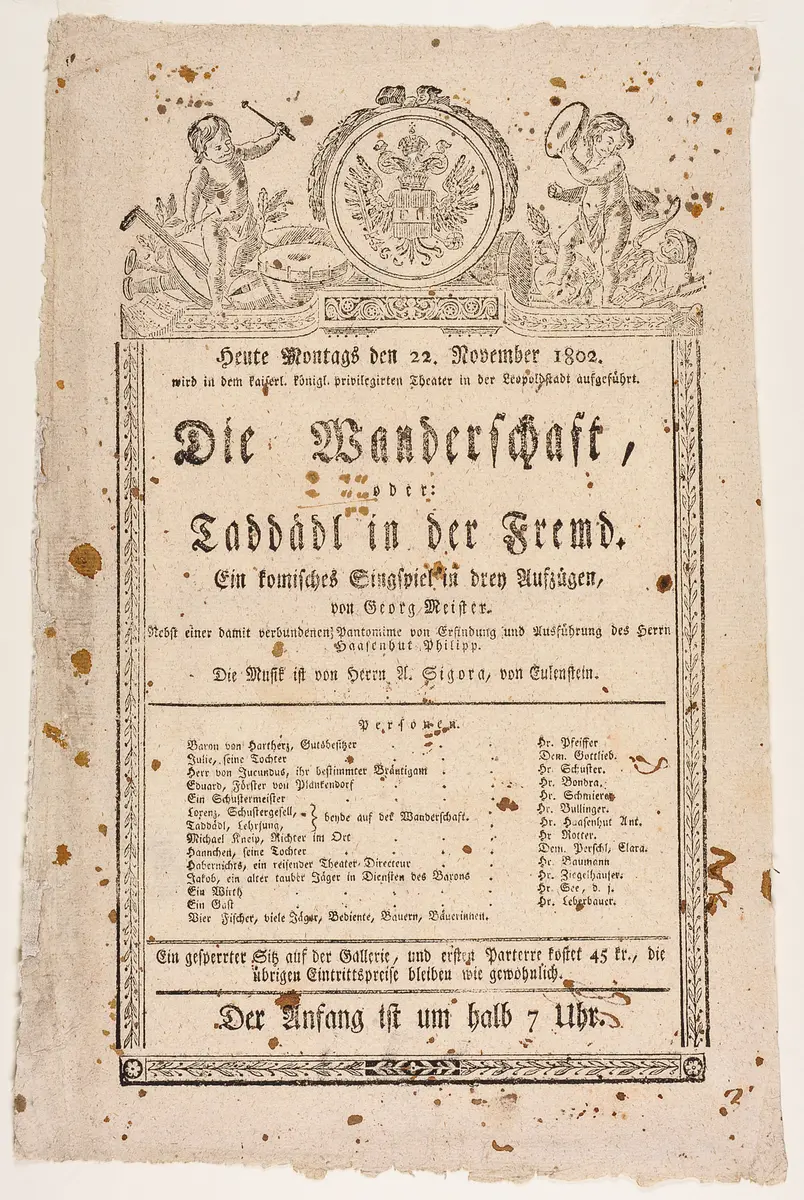 Die Wanderschaft oder Taddädl in der Fremd