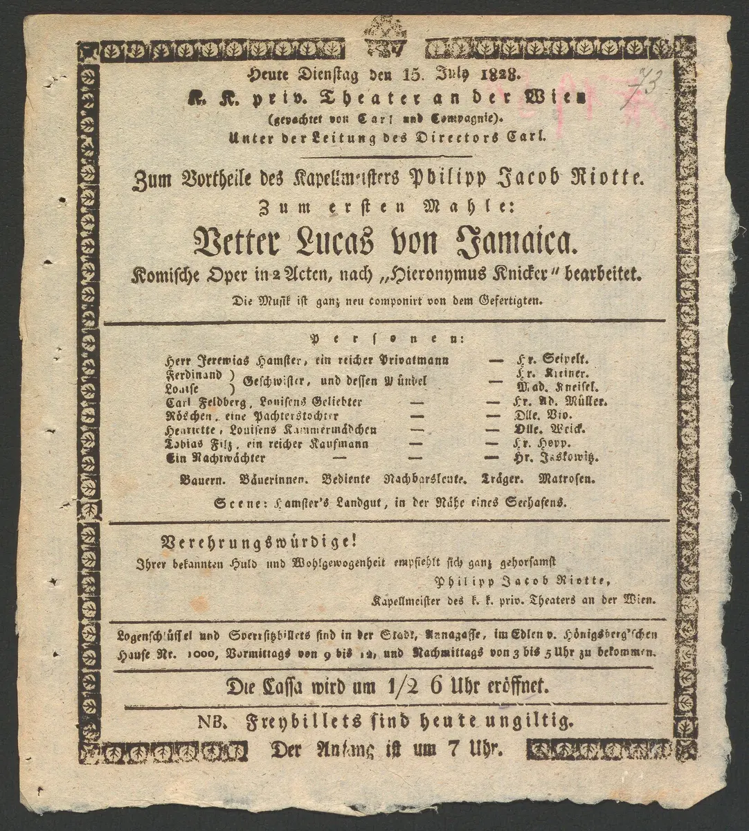 Vetter Lucas von Jamaica