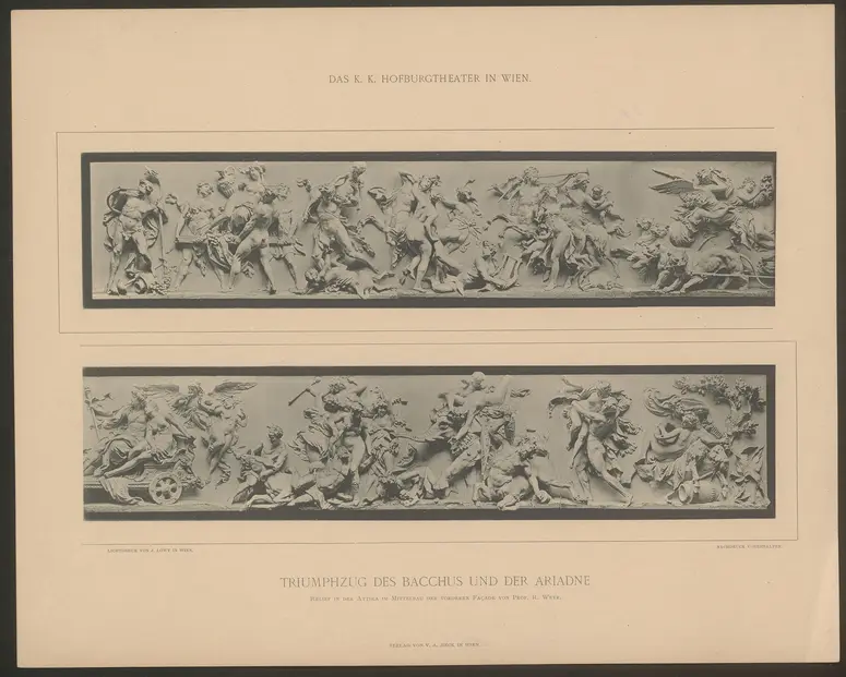 Wien, Burgtheater, Titel in Vorlageform: Das K.K. Hofburgtheater in Wien