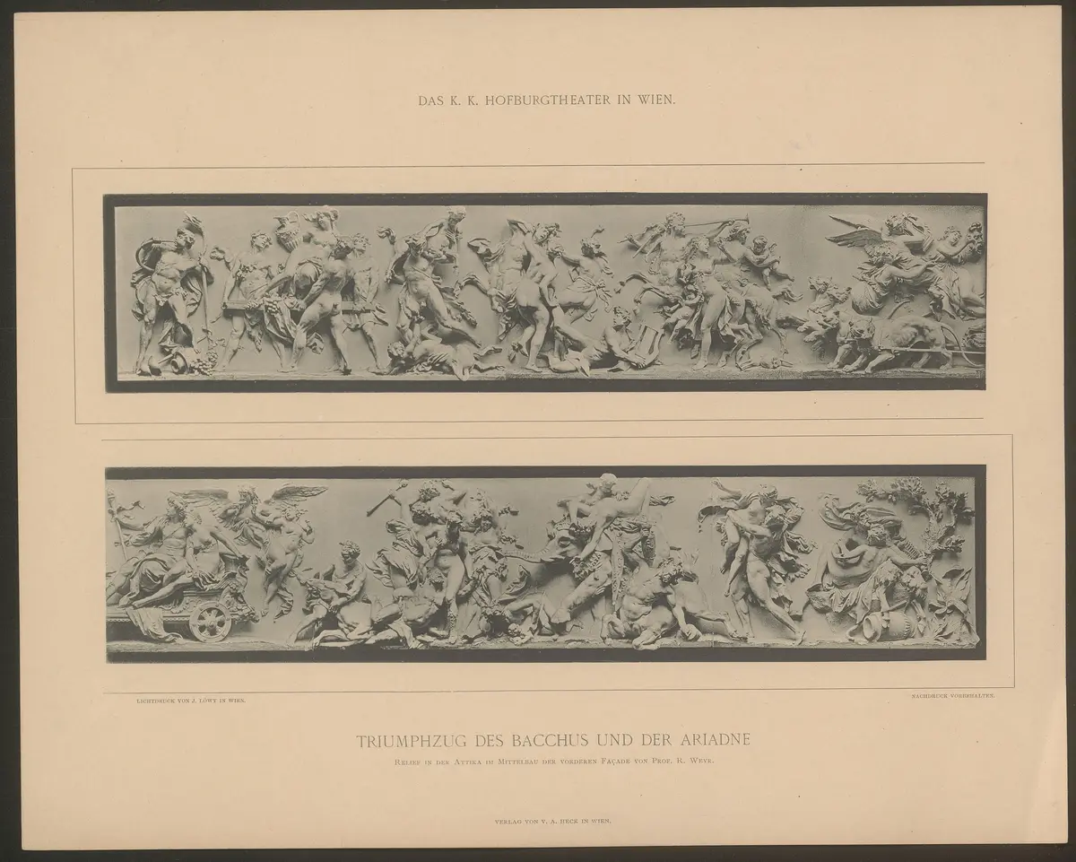 Wien, Burgtheater, Titel in Vorlageform: Das K.K. Hofburgtheater in Wien