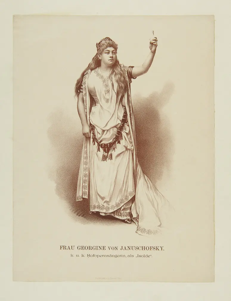 Georgine von Januschofsky, Verweis auf Stücktitel: Tristan und Isolde