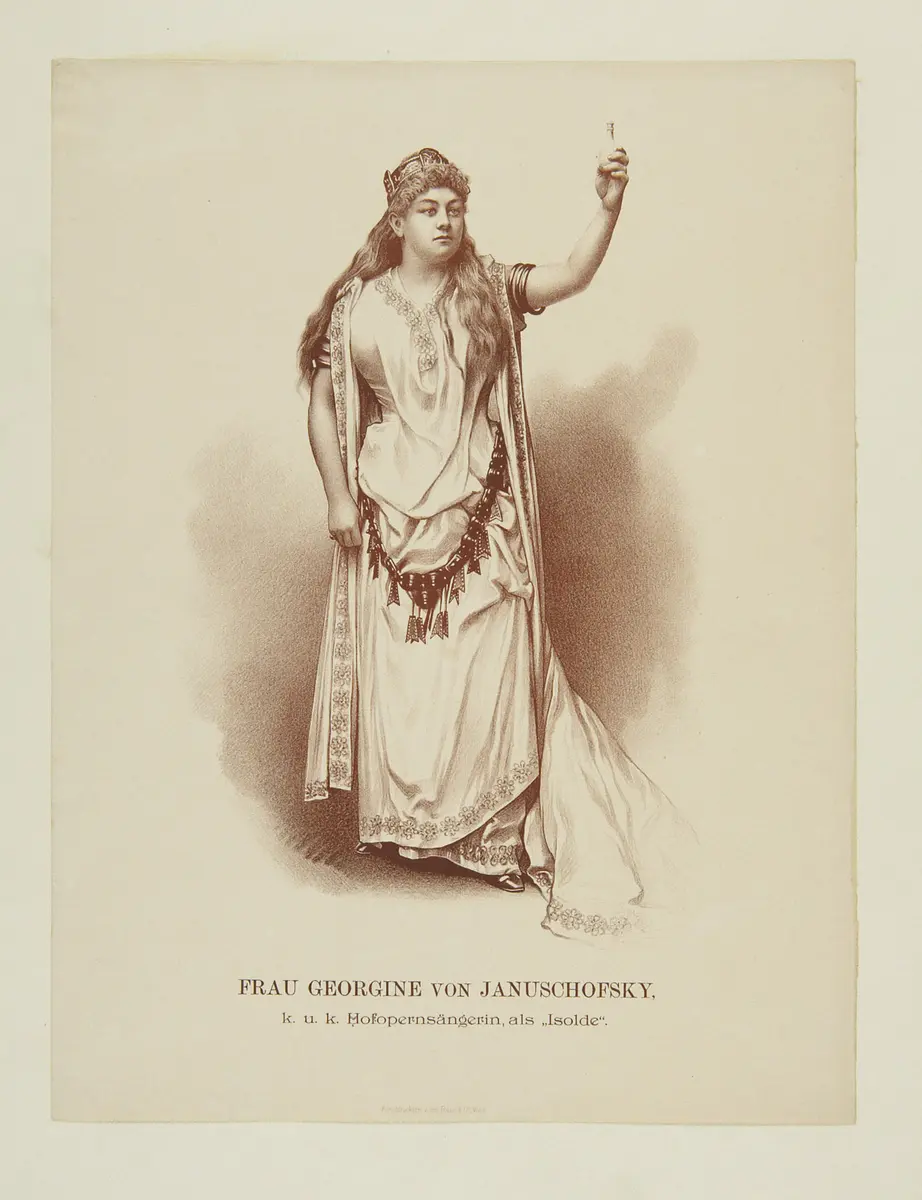 Georgine von Januschofsky, Verweis auf Stücktitel: Tristan und Isolde