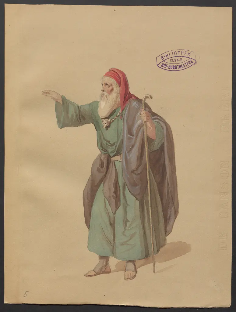 Die Fabier, Titel der Serie: Figurinen des k.k. Hof-Burgtheaters