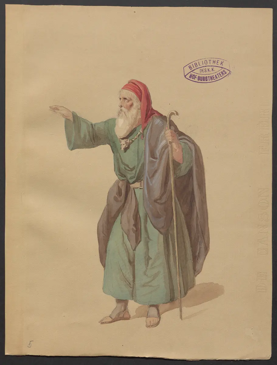 Die Fabier, Titel der Serie: Figurinen des k.k. Hof-Burgtheaters