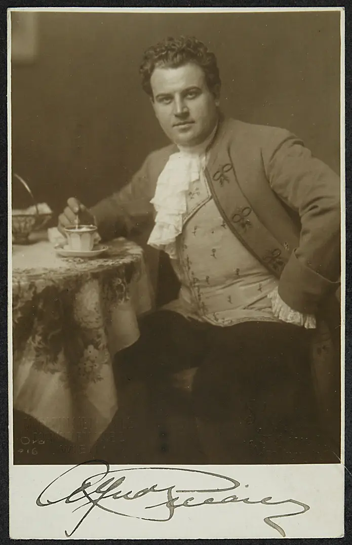 Alfred Piccaver, Verweis auf Stücktitel: Manon