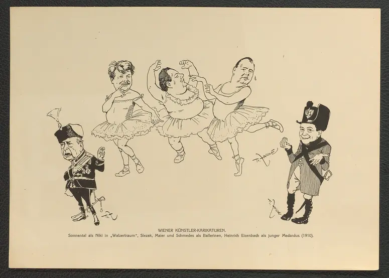 Wiener Künstler-Karikaturen. (Sonnenthal als