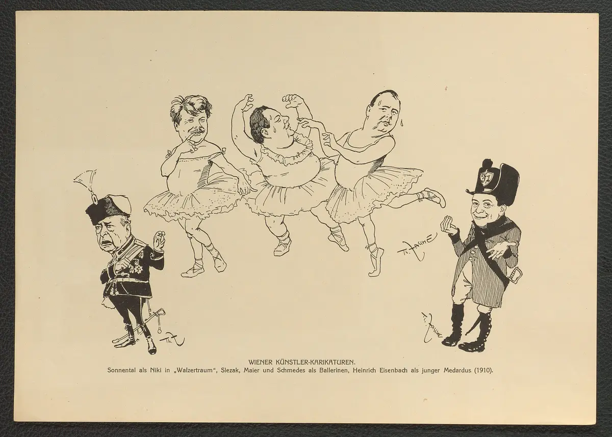 Wiener Künstler-Karikaturen. (Sonnenthal als