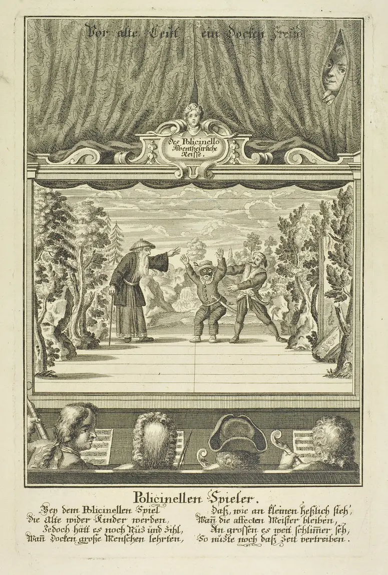 Des Policinello abentheuerliche Reise, Suchtitel: Commedia dell'arte / Hanswurst
