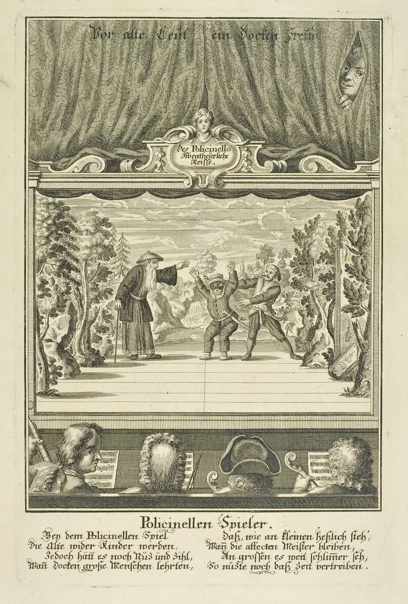 Des Policinello abentheuerliche Reise, Suchtitel: Commedia dell'arte / Hanswurst