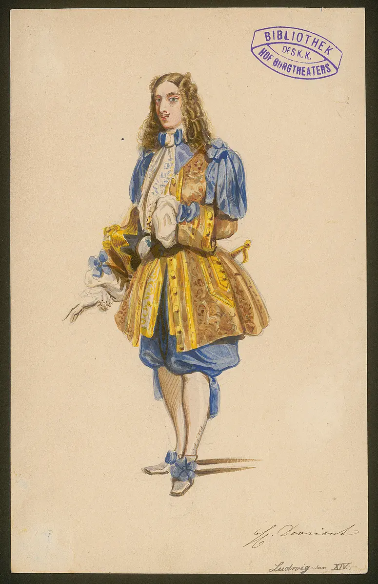 Das Urbild des Tartüffe, Titel der Serie: Figurinen des k.k. Hof-Burgtheaters