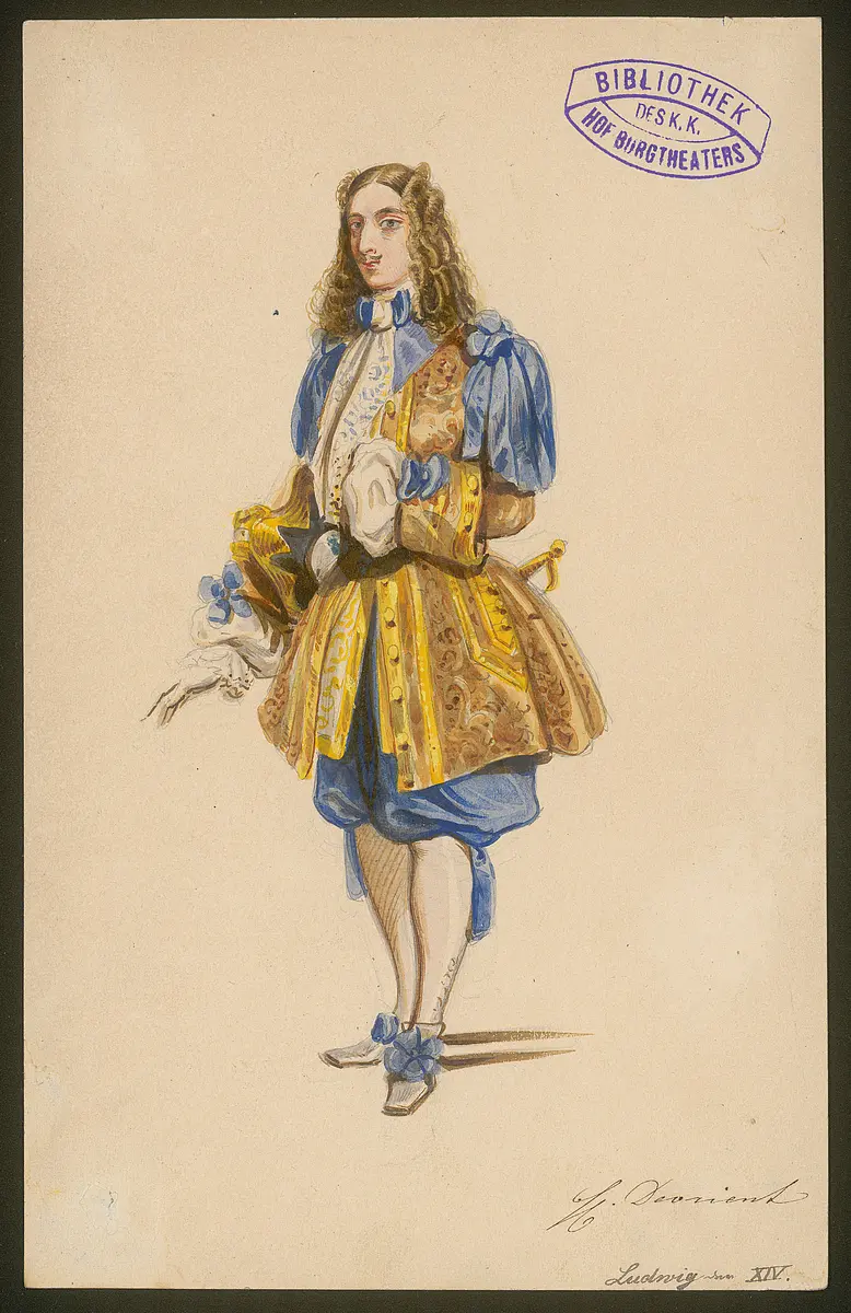 Das Urbild des Tartüffe, Titel der Serie: Figurinen des k.k. Hof-Burgtheaters