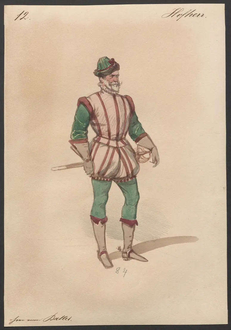 Der Freischütz, Titel der Serie: Figurinen des k.k. Hofoperntheaters