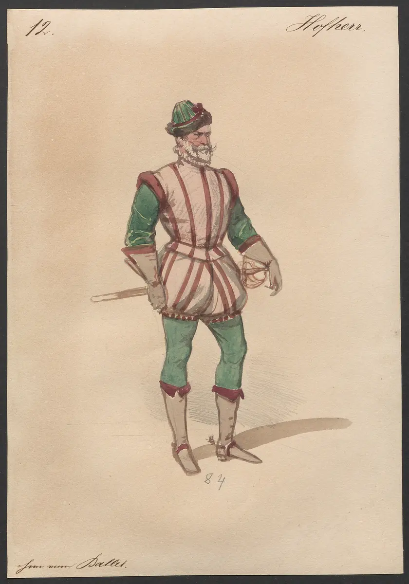 Der Freischütz, Titel der Serie: Figurinen des k.k. Hofoperntheaters