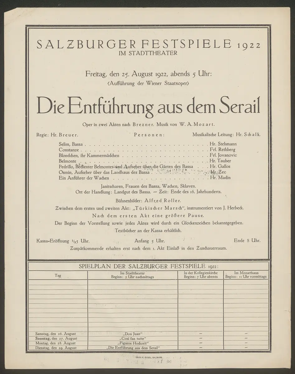 Die Entführung aus dem Serail