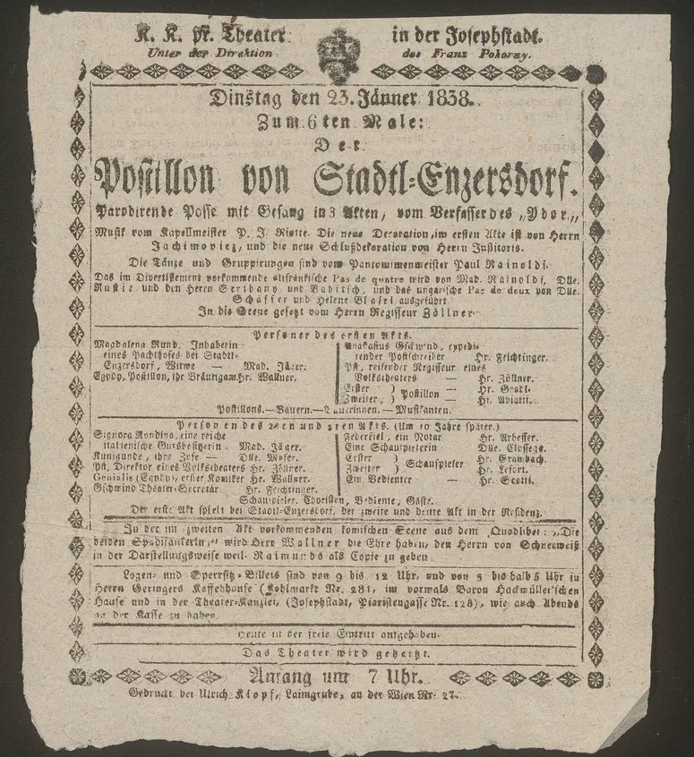 Der Postillon von Stadl-Enzersdorf