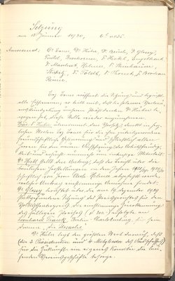 Protokolle der Ausschusssitzungen des Vereines des Deutschen Volkstheaters in Wien