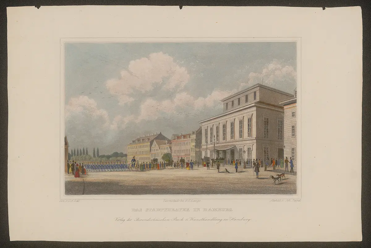Hamburg, Stadttheater, Titel in Vorlageform: Das Stadttheater in Hamburg